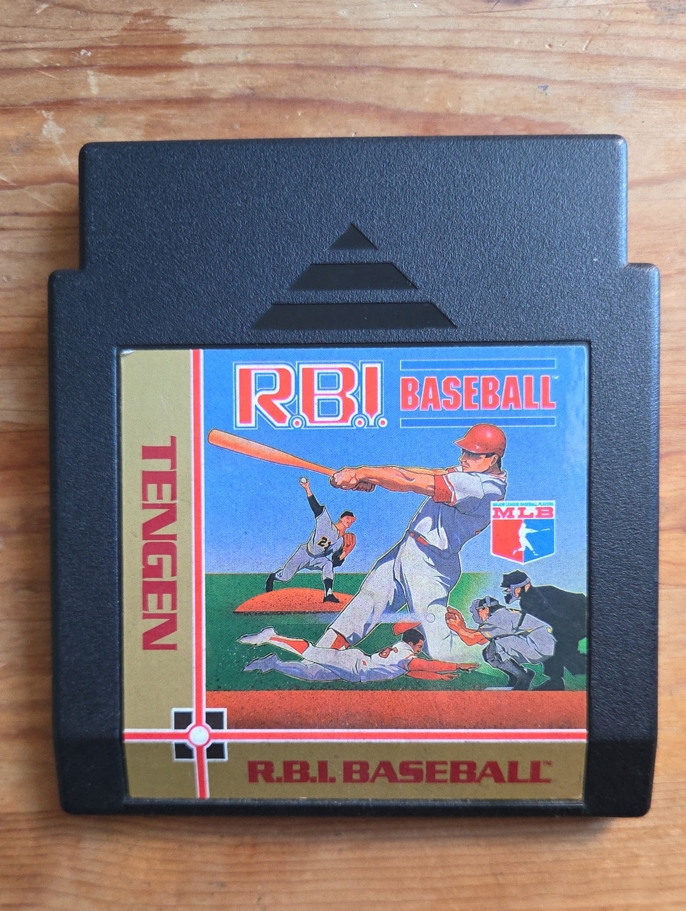 R.B.I. Baseball (Nintendo NES, 1988) Tengen Black Cartridge Authentic TESTED